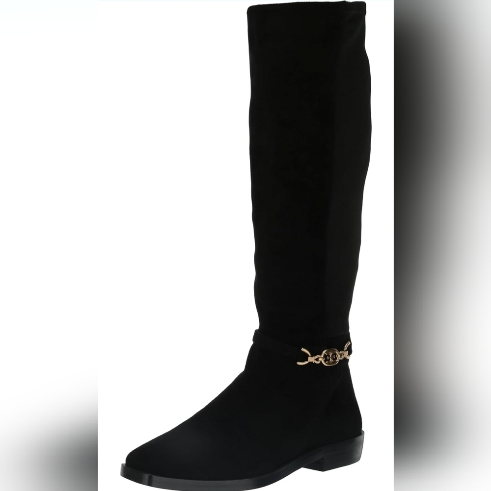 Sam Edelman Black Suede Leather Knee High Boots Size 7